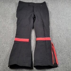 AFRC Snow Pants Mens 34 Black Red Schoeller Stretch Wool Blend Ski‎ Made In USA
